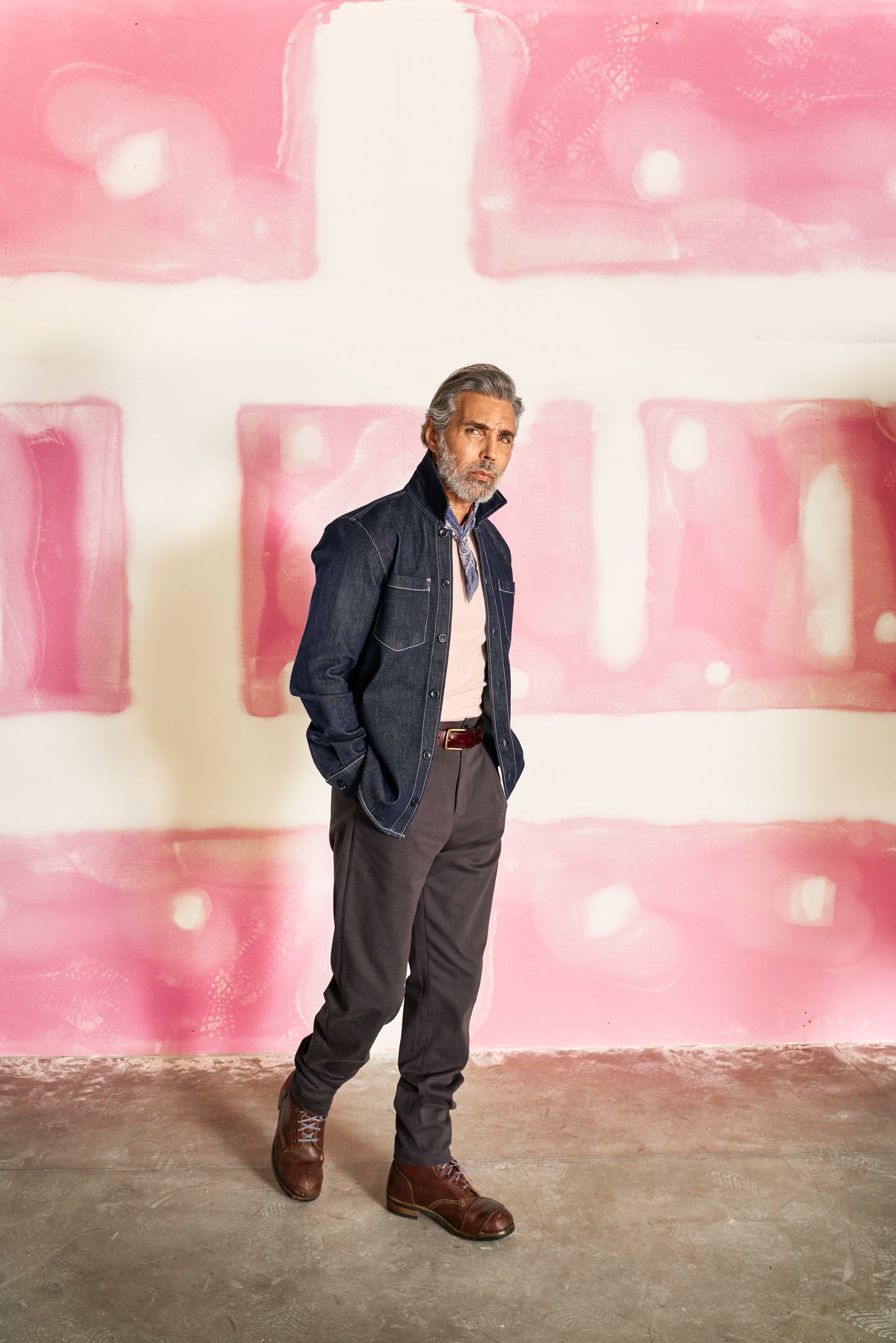 Bart Denim Button Overshirt - EverBlue