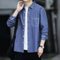 Men's Denim Long Sleeve Shirt Casual