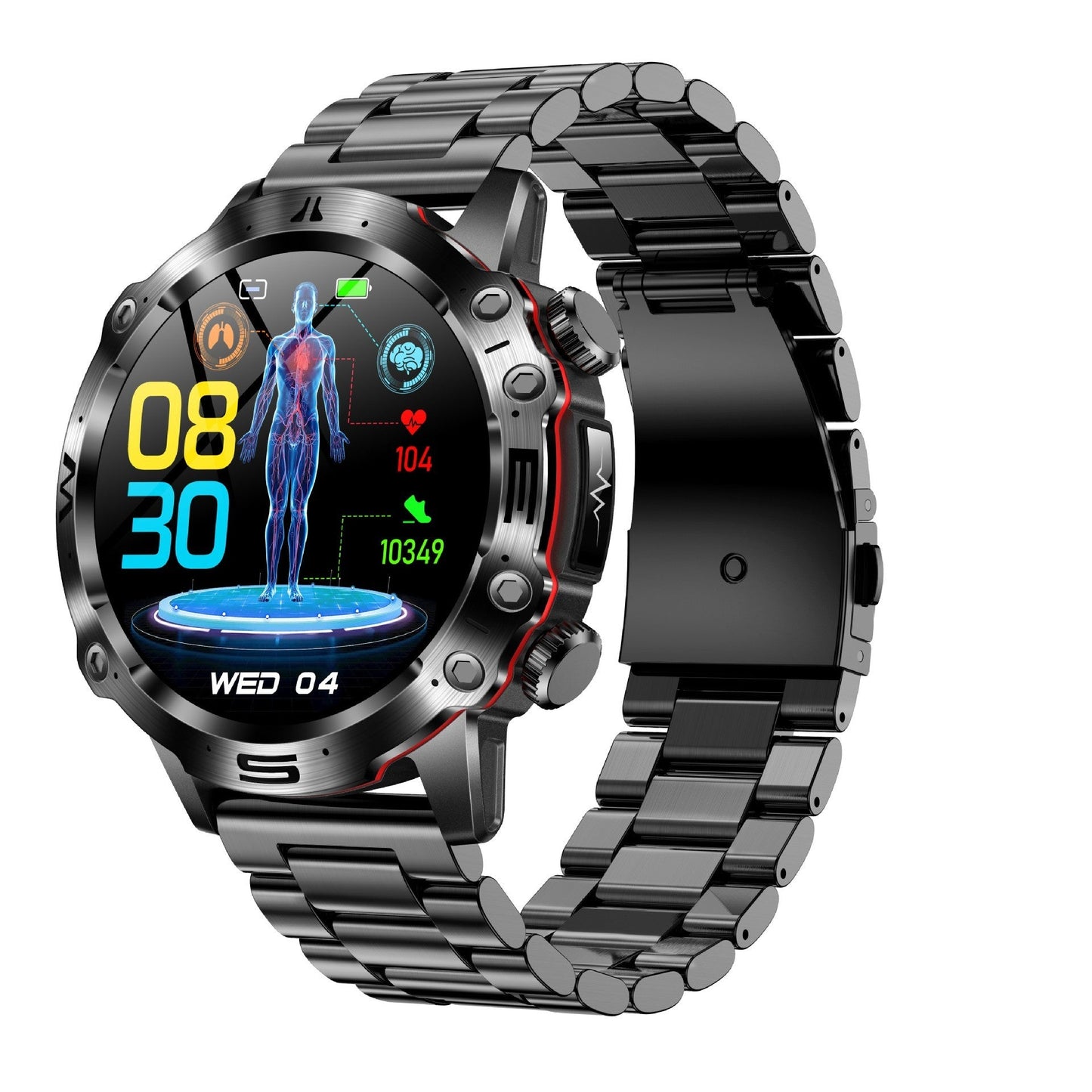 Montre de sport extérieure HD ECG avec appels Bluetooth