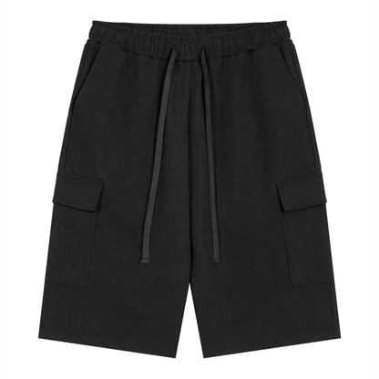 Waran Unisex Drawstring Cargo Shorts