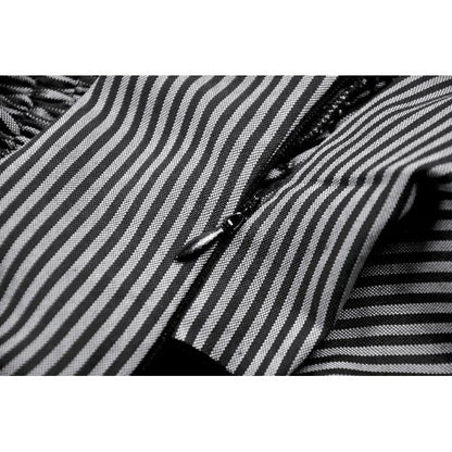 Dark in Love Striped Gothic Mini Dress
