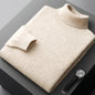 Pull homme à col montant