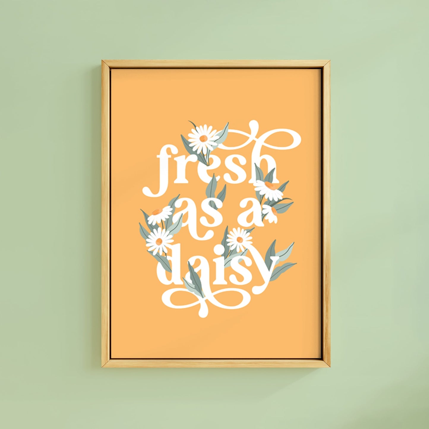 FRESH AS A DAISY YELLOW PRINT