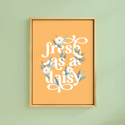 FRESH AS A DAISY YELLOW PRINT