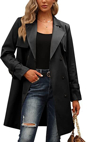 Women's Double Breasted Trench Coat