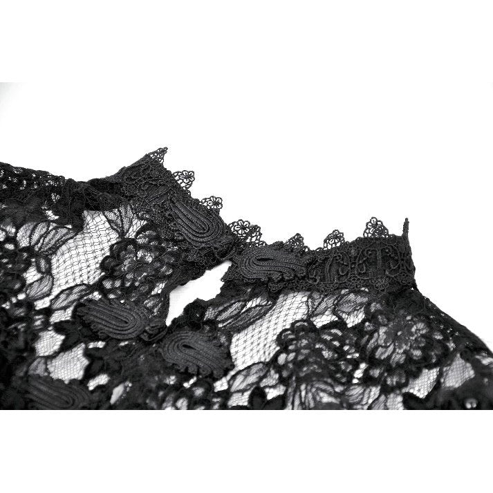 Dark in Love Morwenna Capelet Gothique Volants Dentelle