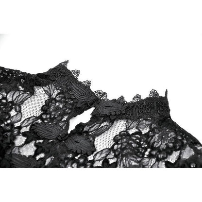 Dark in Love Morwenna Capelet Gothique Volants Dentelle