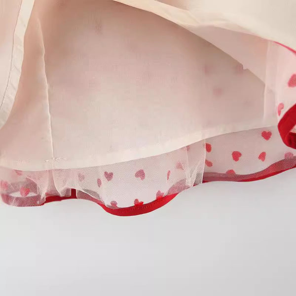 Girls Love Heart Princess Dress - Western Style