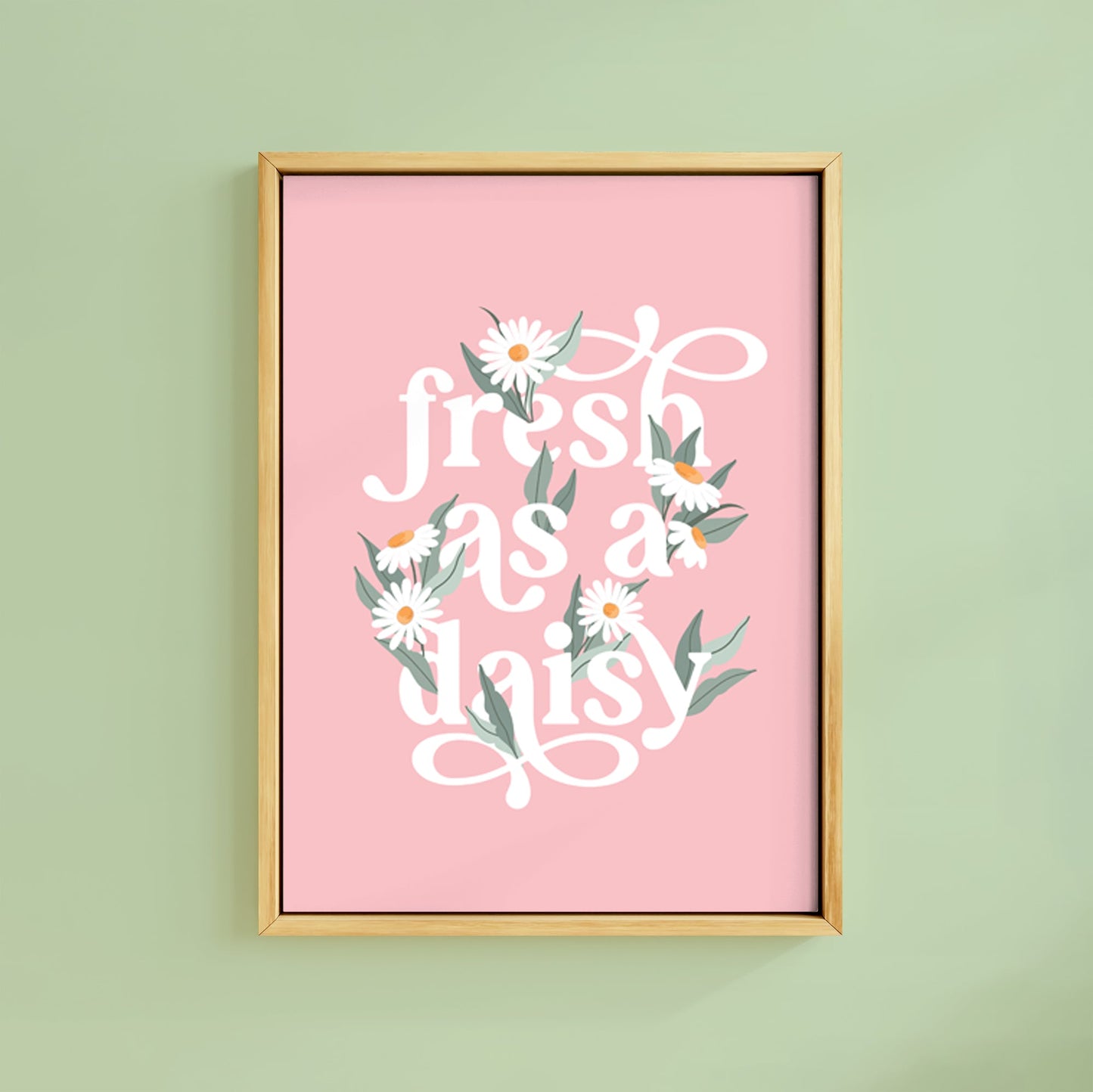 FRESH AS A DAISY PINK PRINT