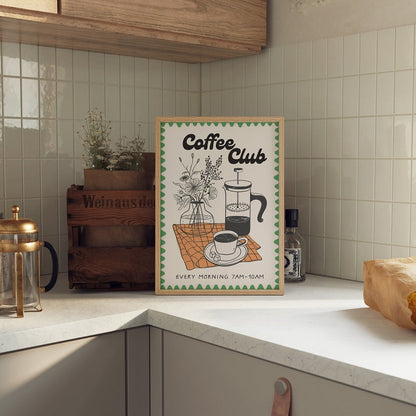 COFFEE CLUB PRINT