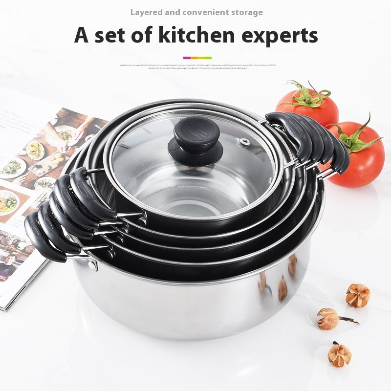 Stainless Steel Thickened Dual-sided Stockpot