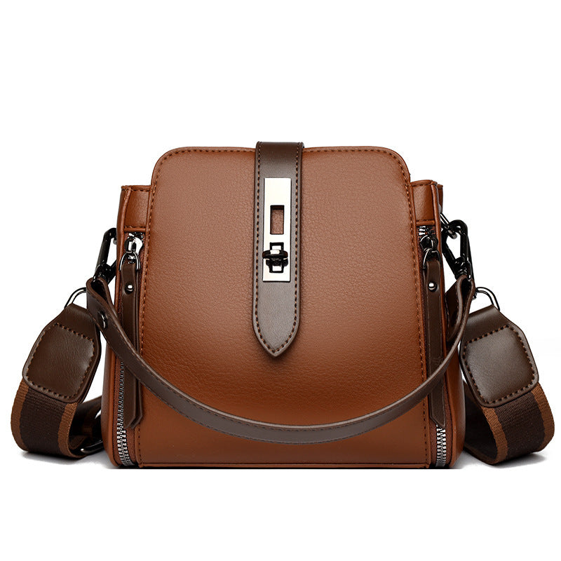 Soft Leather Bucket Handbag