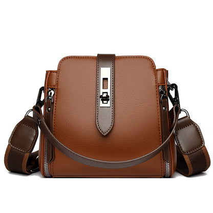 Soft Leather Bucket Handbag