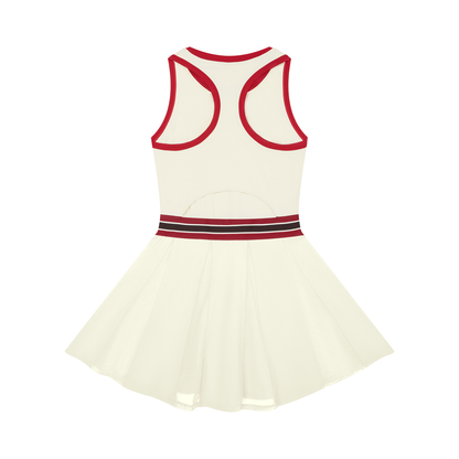 Women's Color Block A-Line Sleeveless Dress