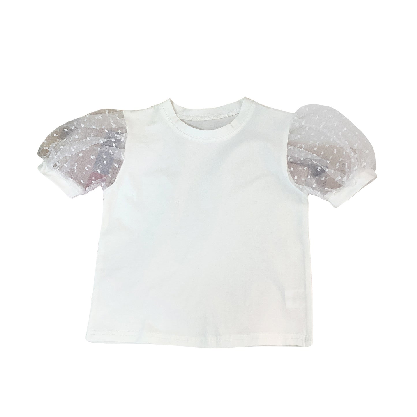 Children's Trumpet Sleeve Top Bottoming Shirt