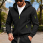 Men's full zip loose hoodies