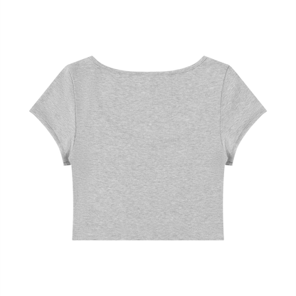Women's Slim Cap Sleeve Crop T-Shirt