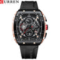 CURREN 8442 Men's Waterproof Six Needle Quartz Calendar Tape Men's Multifunctional Watch Men's Watch