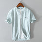 Stripes Short Sleeve Embroidered Shirt