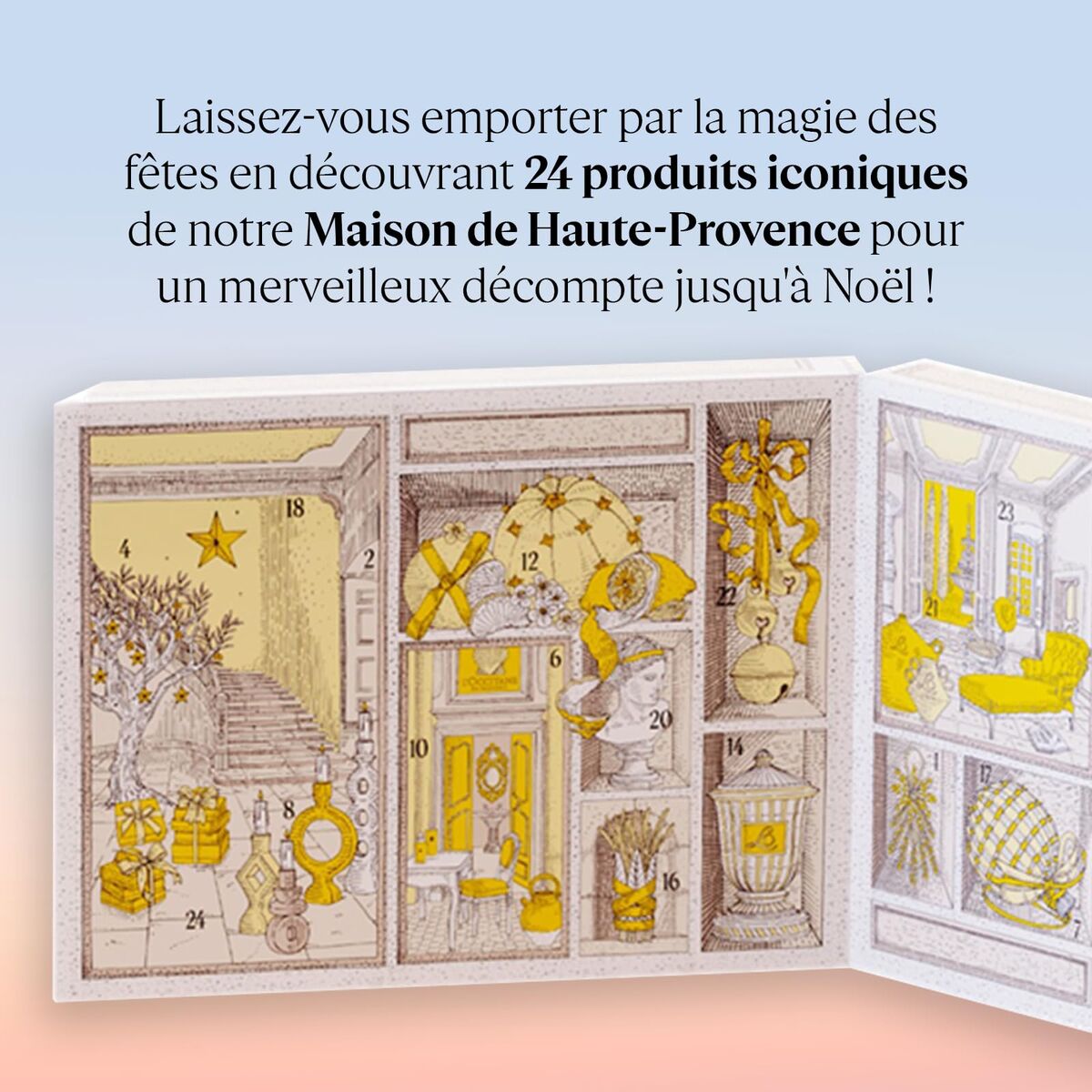 Women's Cosmetics Set L'Occitane En Provence CALENDRIER DE L'AVENT (24 Units)