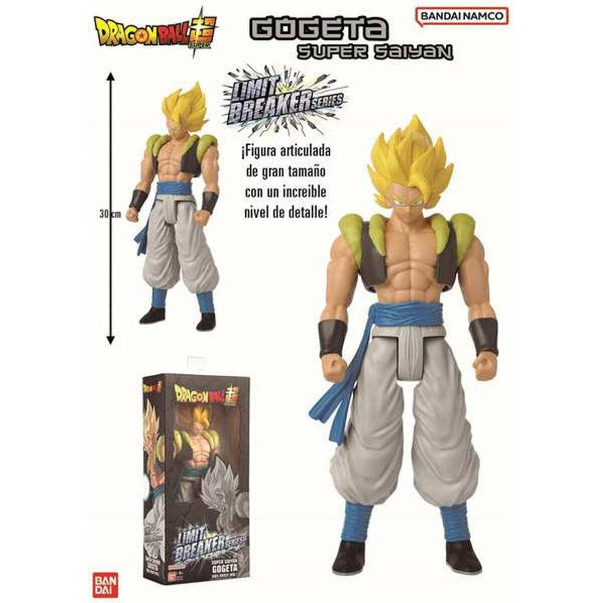 Jointed Figure Bandai Limit Breaker Series Super Saiyan Gogeta 30 cm PVC
