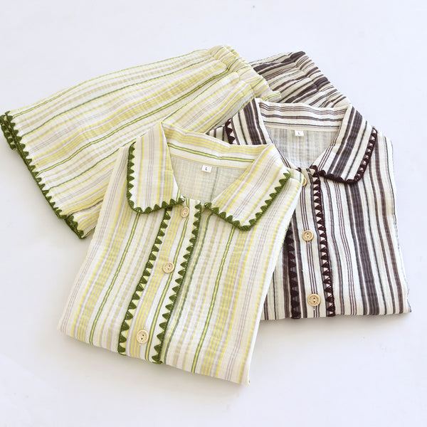 Comfortable Short-sleeve Sleepwear That Can Also Be Worn As Loungewear Set