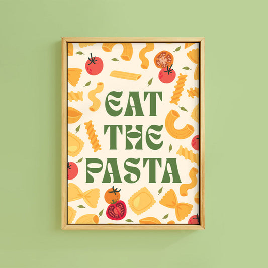 EAT THE PASTA TOMATO PRINT