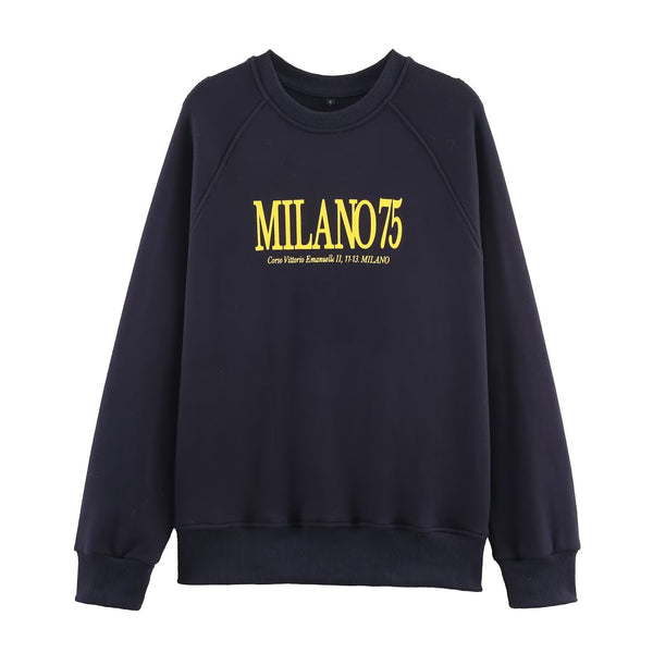 Women's versatile classic printed hoodie