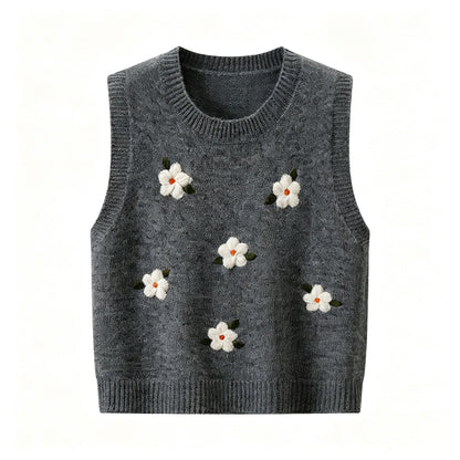 Women's Jacquard Knit Layering Vest