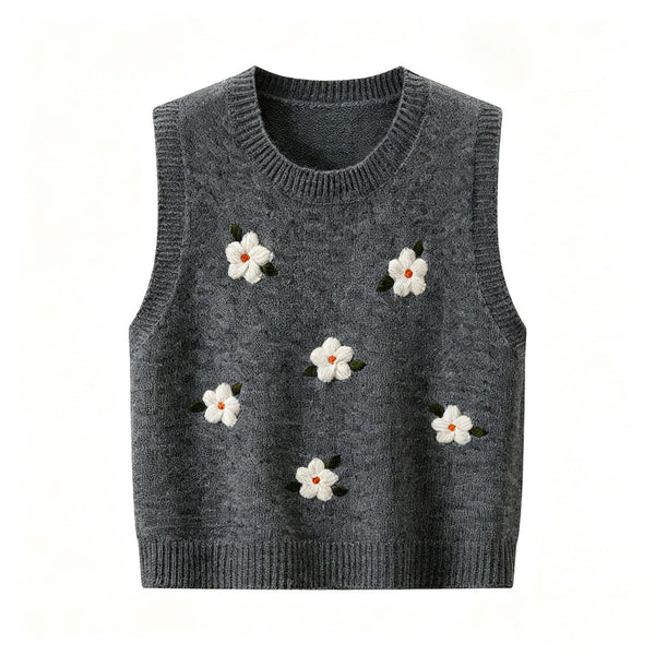 Women's Jacquard Knit Layering Vest