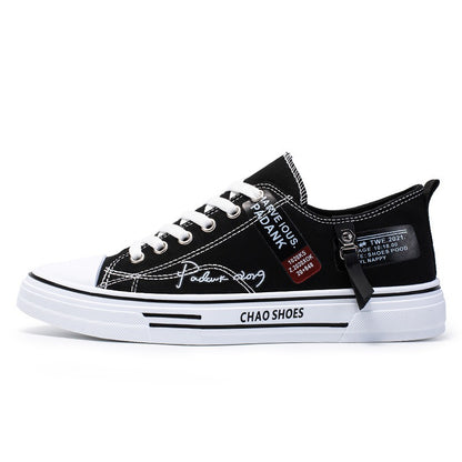 Breathable men's canvas shoes