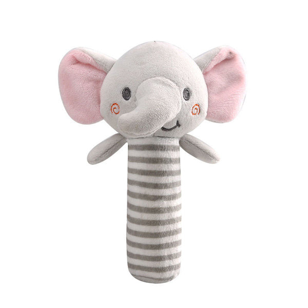 Baby Plush Animal Rattle - Soft Comfort Toy