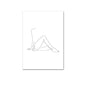 Abstract Botanical Canvas Drawing Style Home Decor