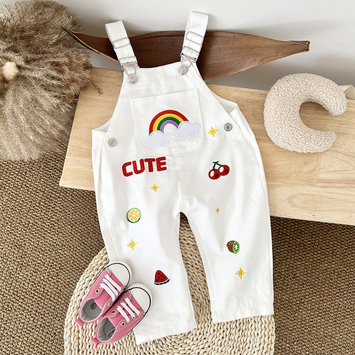 Embroidered Pure Cotton pants