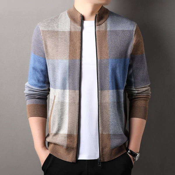 Mens Striped Knitted Cardigan - Stuffs & Savers