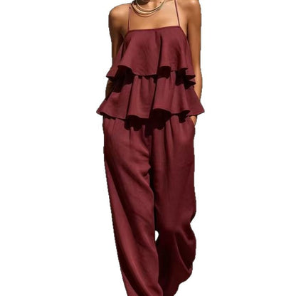 Women's Camisole And Casual Pants Set