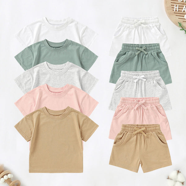 Baby Organic Cotton Shorts Suit - Stuffs & Savers