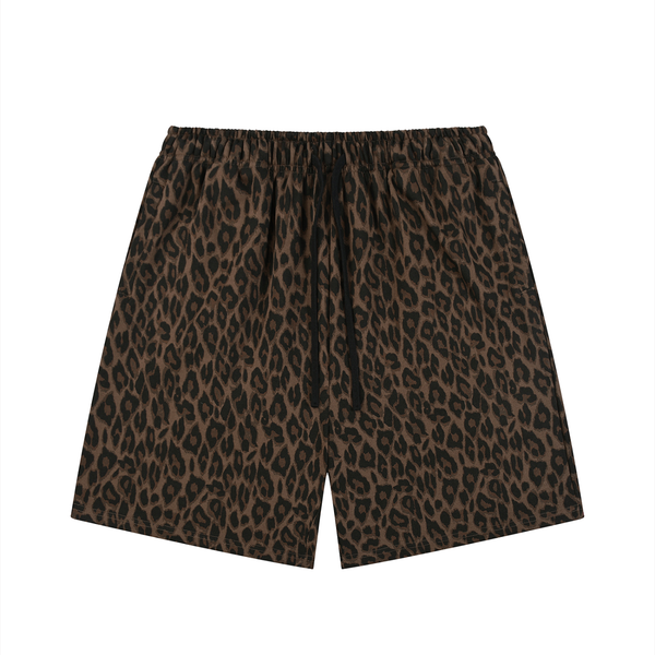 Waran Unisex Heavyweight Leopard Drawstring Shorts