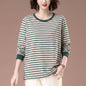 Striped long sleeved t-shirt for women