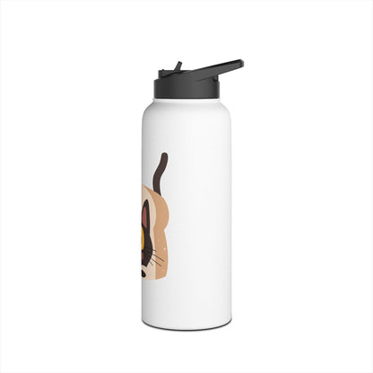 Stainless Steel Water Bottle Lid-cat