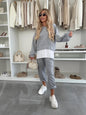 Women's Hooded Sweatshirt & Jogger Set - Two-Piece Sportswear