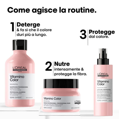 Shampoo L'Oreal Professionnel Paris VITAMINO COLOR 3 Pieces