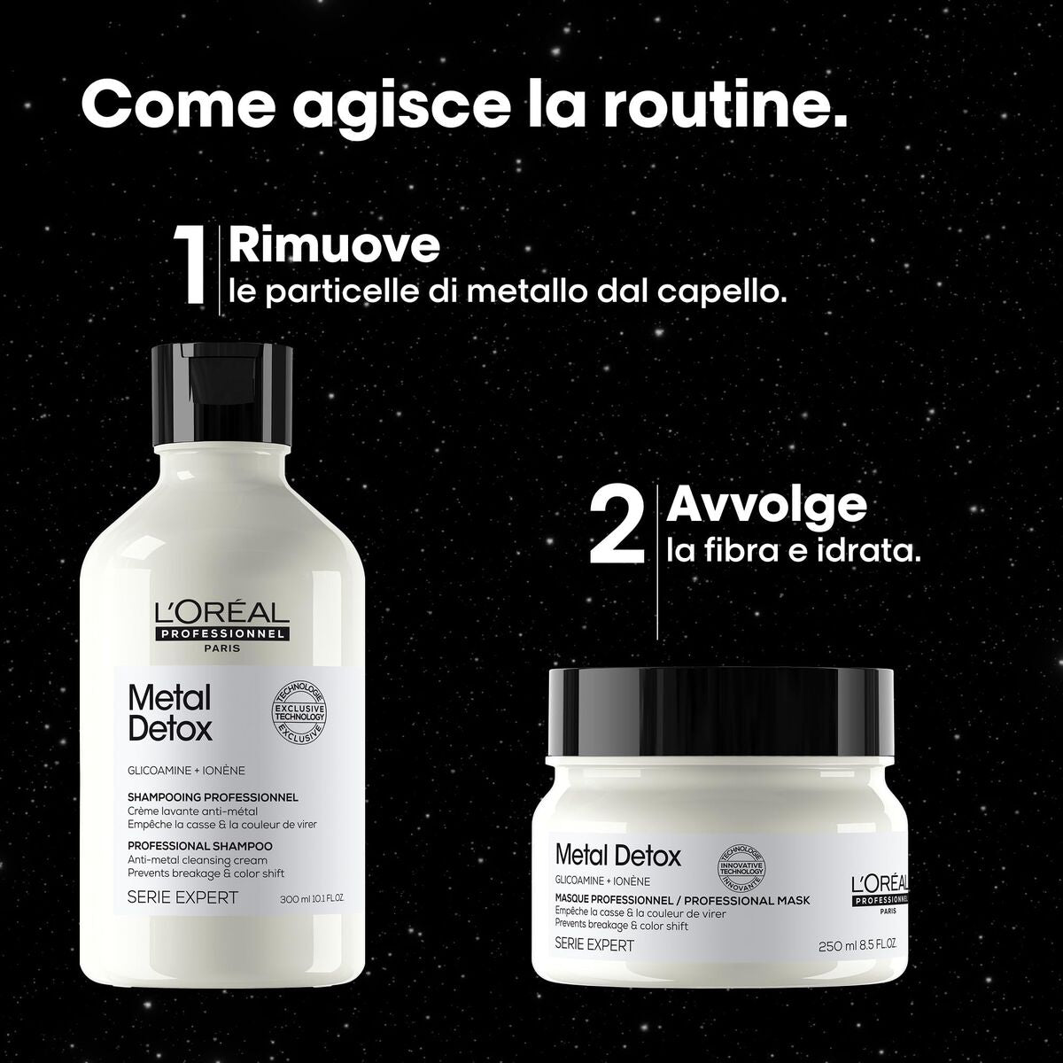 Hair Dressing Set L'Oreal Professionnel Paris METAL DETOX 2 Pieces