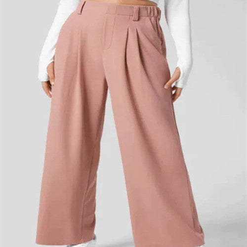 Women's Solid Casual Suit Pants