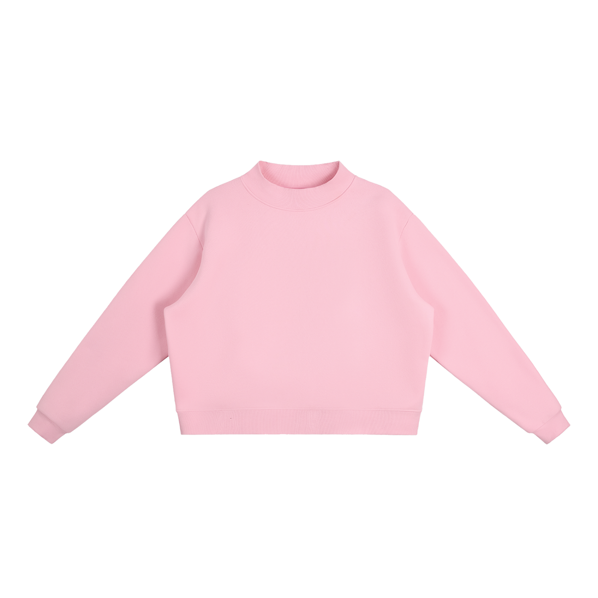 Fleece Mock-Neck Crew Sweatshirt US