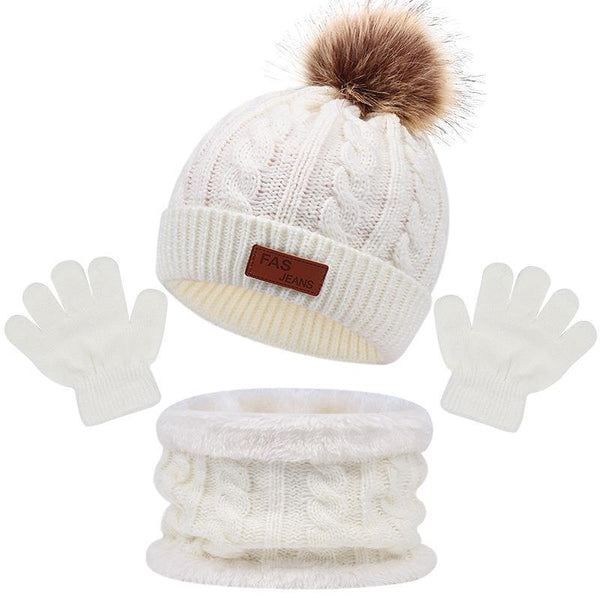 Children's Winter Accessories Set - Hat, Scarf & Gloves