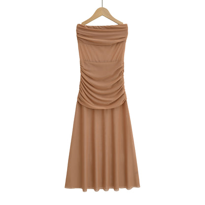 Chiffon Strapless Dress