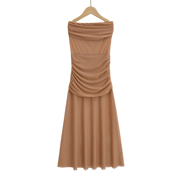 Chiffon Strapless Dress