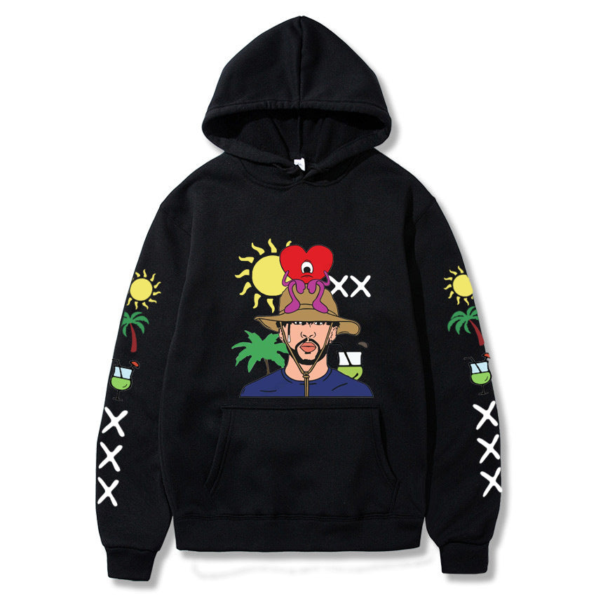 Womens un verano sin ti around body bunny hoodie