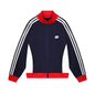 Color Block Three-Stripes Baseball Jacket